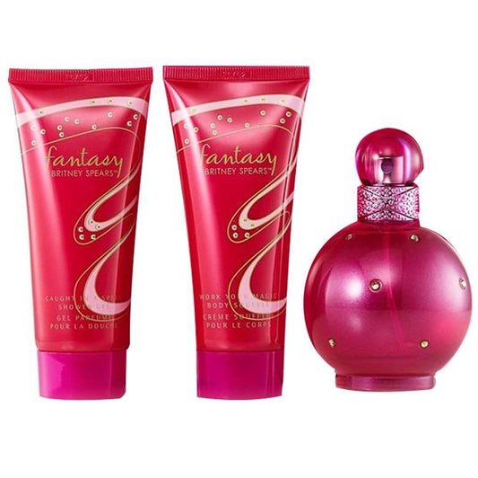 Britney Spears Fantasy Gift Set 100ml EDP + 100ml Body Souffle