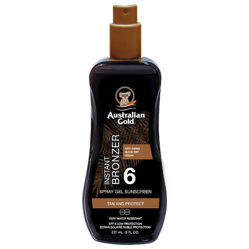 Australian Gold Spray Gel with Bronzer 237ml SPF6