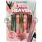 Sunkissed Lash Heaven Lash Care Set Gift Set 10ml Clear Lash Serum + 10ml White With Fibres Lash Primer + 10ml Curl & Flex Black Curling Mascara