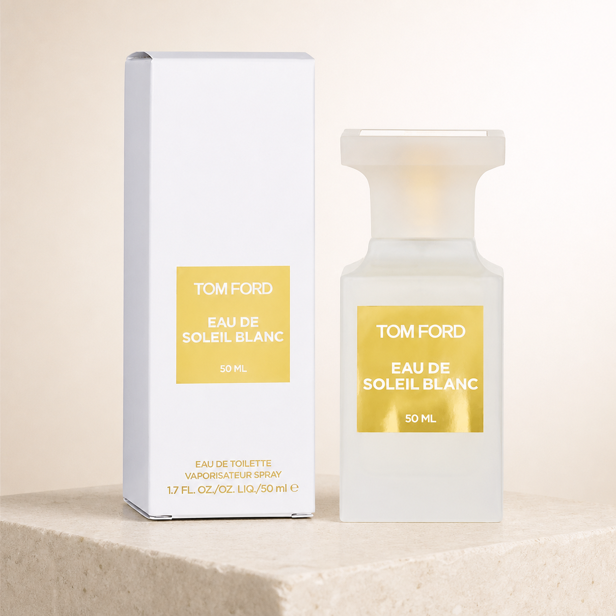 Tom Ford Eau de Soleil Blanc EDT 50ml premium studio image