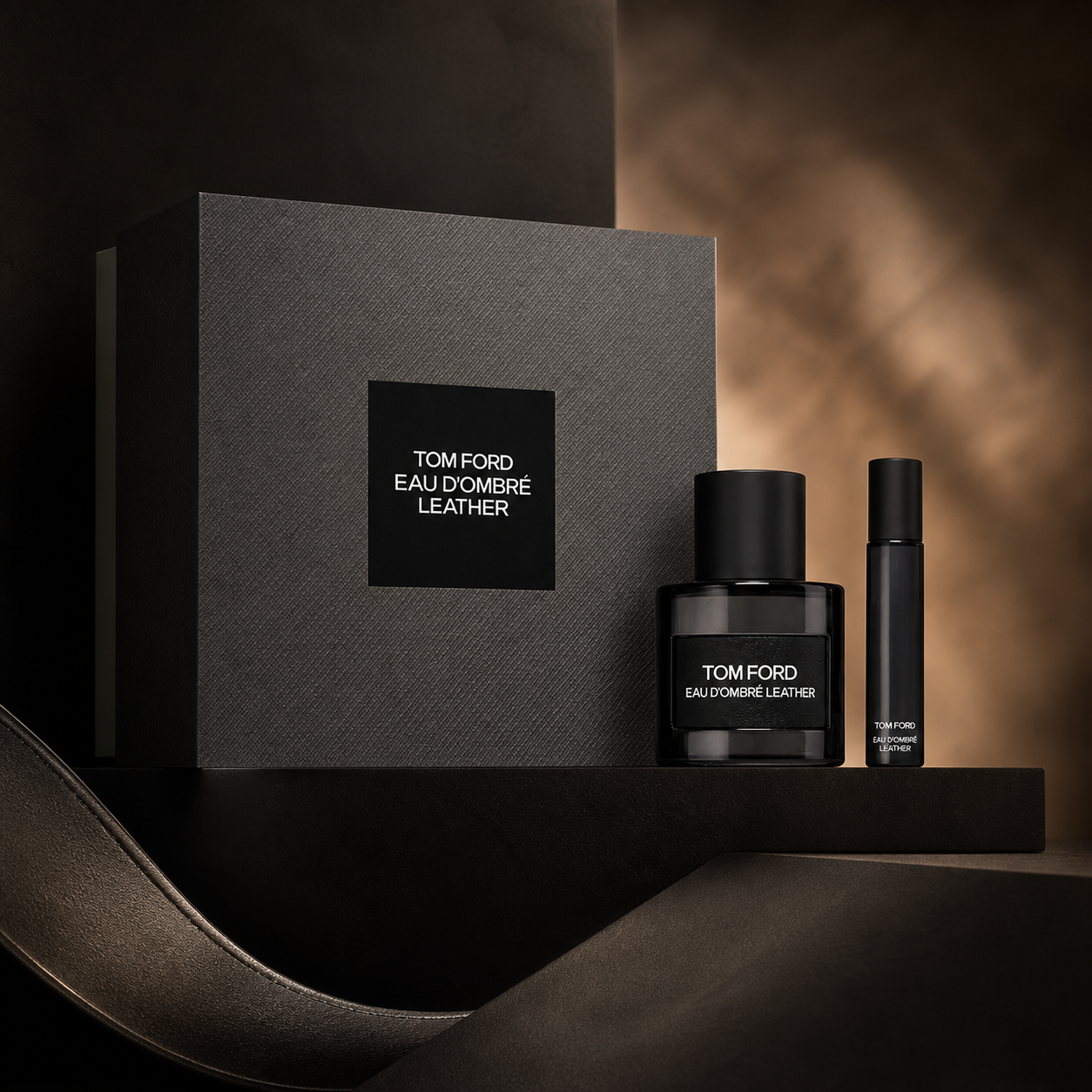 Tom Ford Eau d’Ombré Leather gift set campaign image