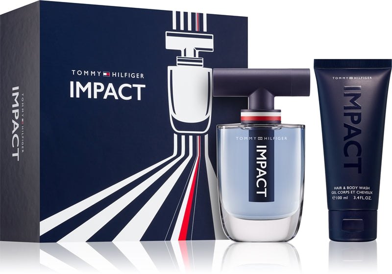Tommy Hilfiger Impact Gift Set 100ml EDT + 100ml Hair & Body Wash + 4ml EDT