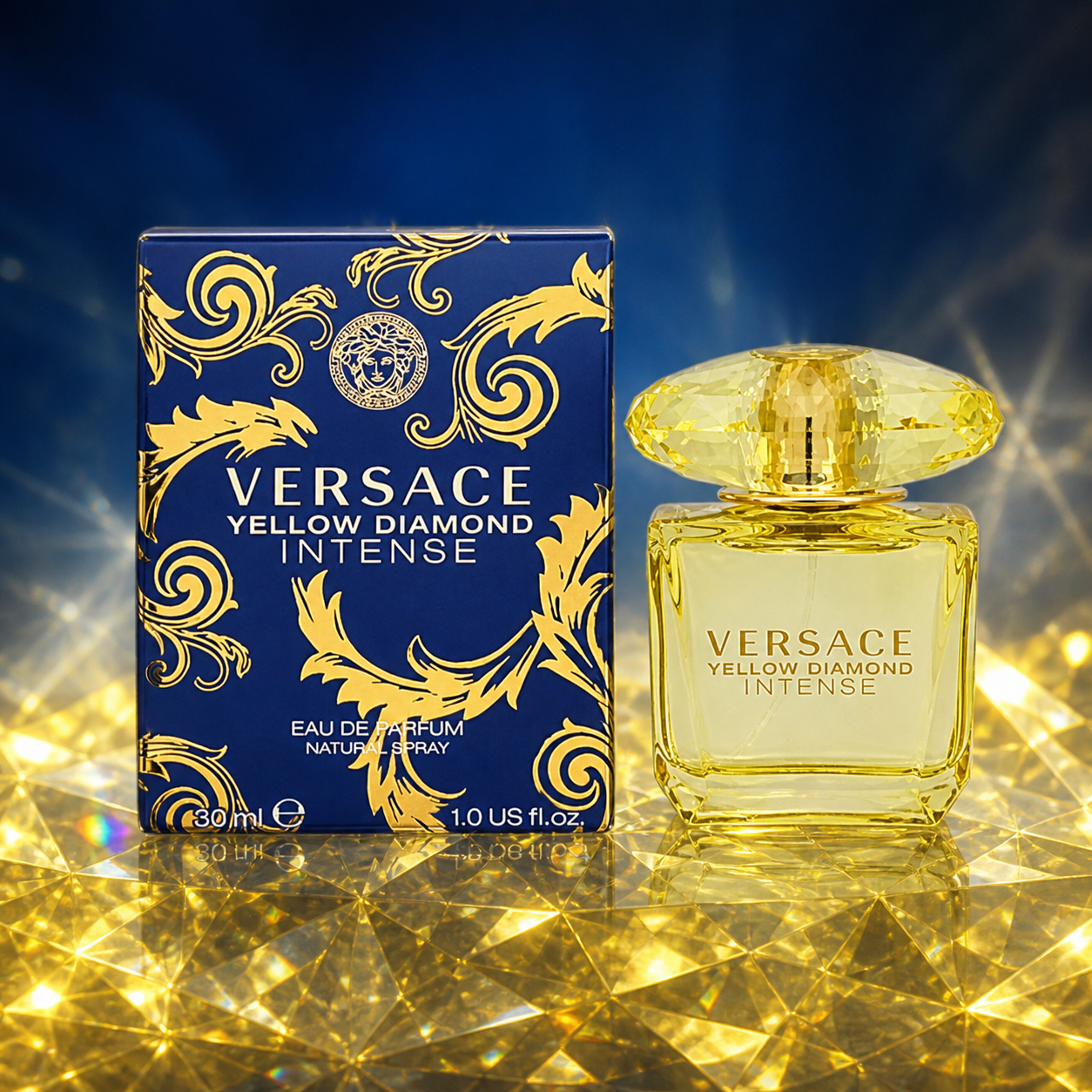 Versace Yellow Diamond Intense Eau de Parfum 30ml jewel campaign image