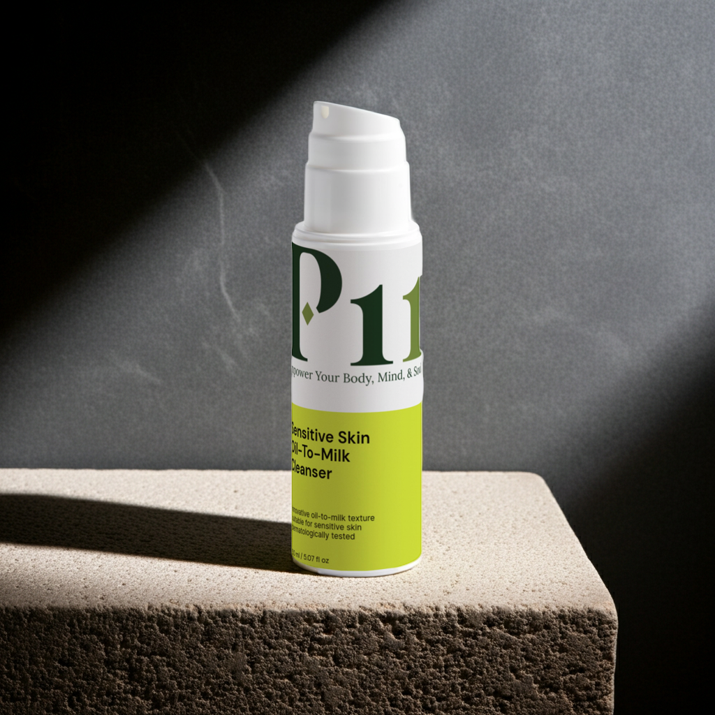 P-11 Sensitive Skin Oil-To-Milk Cleanser | Gentle Face Wash for Sensitive Skin | P-Eleven