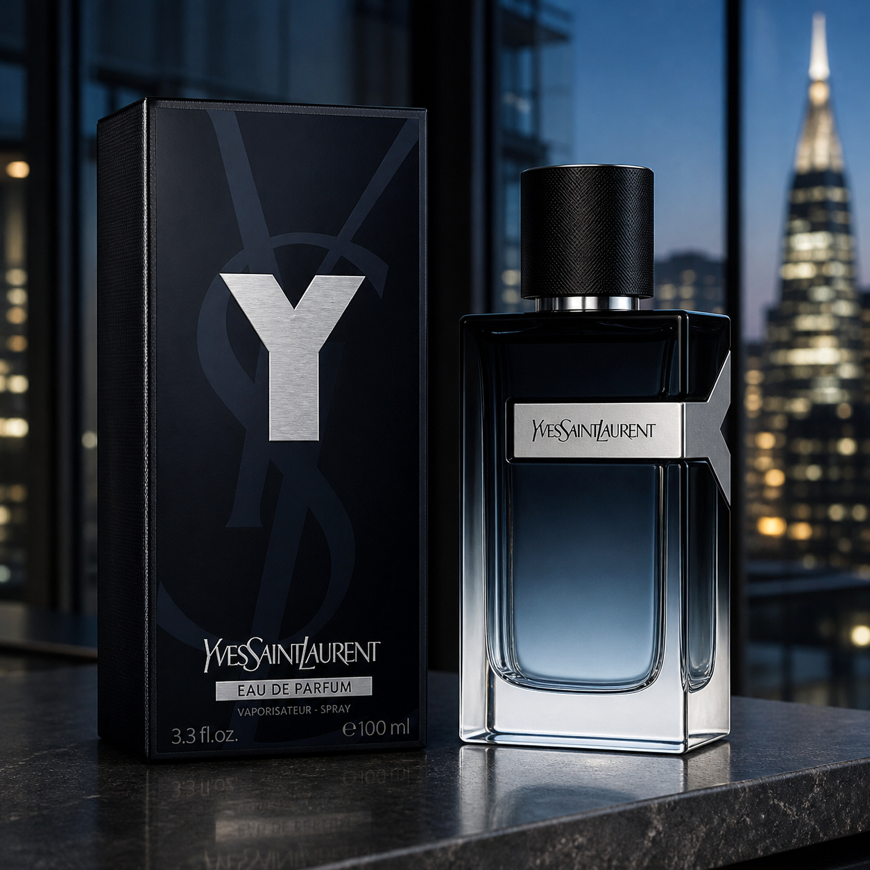 Yves Saint Laurent Y Eau de Parfum 100ml London penthouse lifestyle image